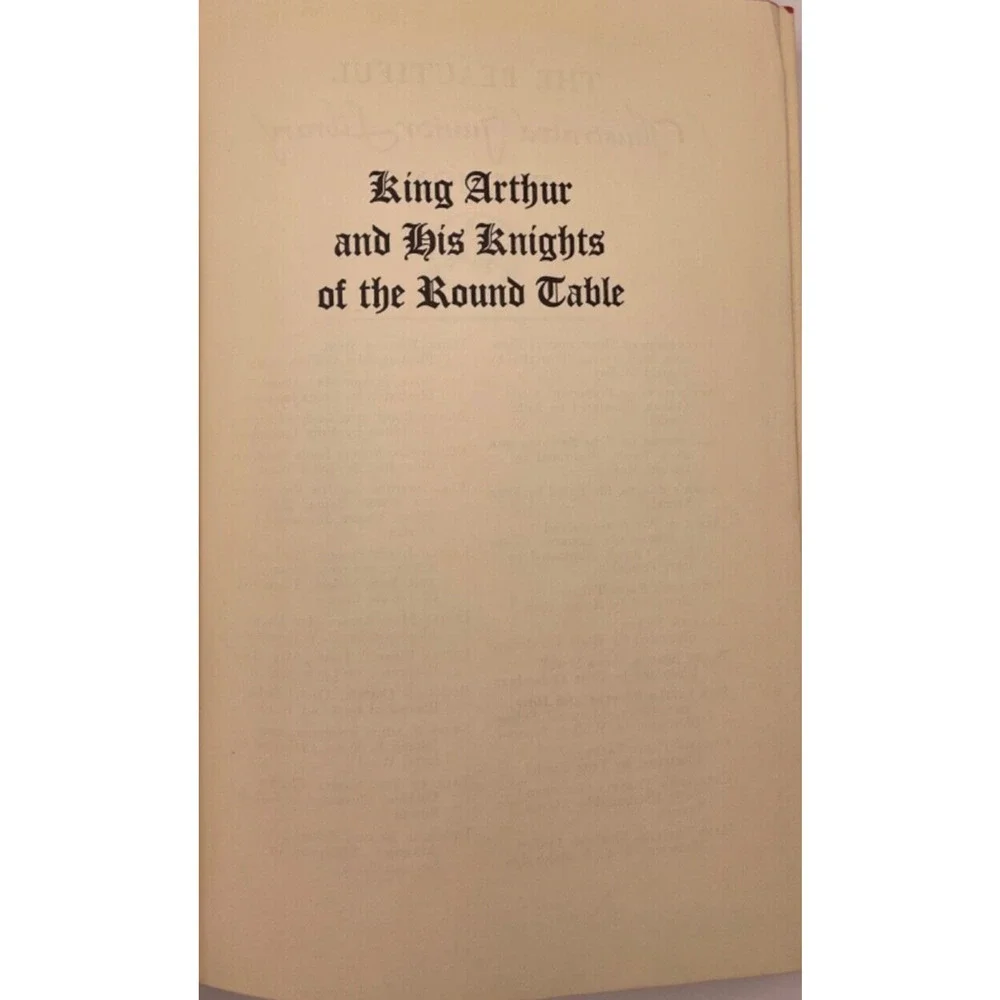 Vintage King Arthur and His Knights of the Round Table- Illustrated Book -1950